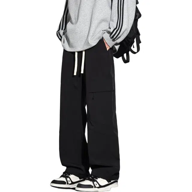 协协乐 山系户外美式潮牌男宽松直筒伞兵裤春秋季百搭青少年痞帅运动休闲长裤工装裤 男女同款