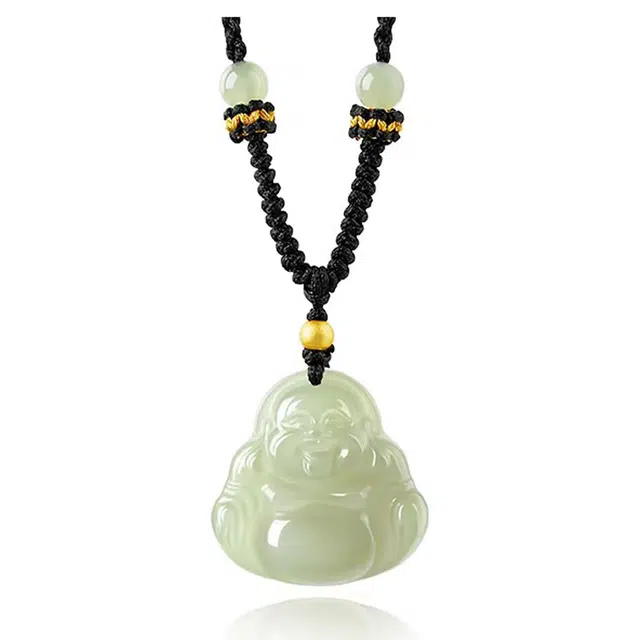 爱骊 弥勒佛 平安招财吉祥 宝藏单品 国潮新中式 经典复古时尚潮流简约气质百搭高级感#好运 琉璃 项链 男女同款情侣款
