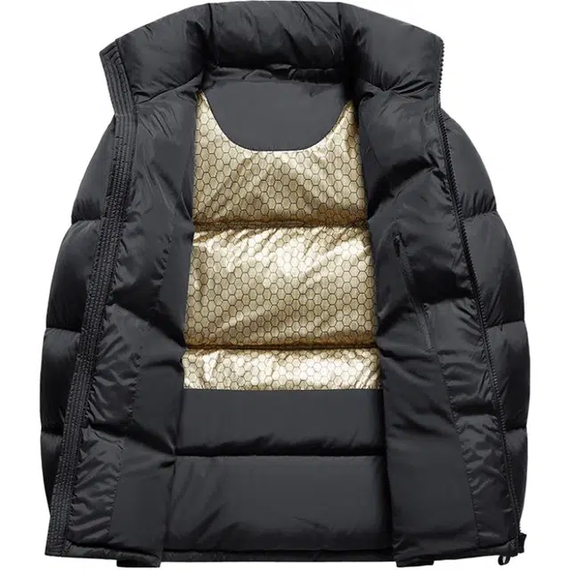 斯巴奴 加厚极寒短款立领拼接面包服时尚百搭保暖通勤羽绒服 男款