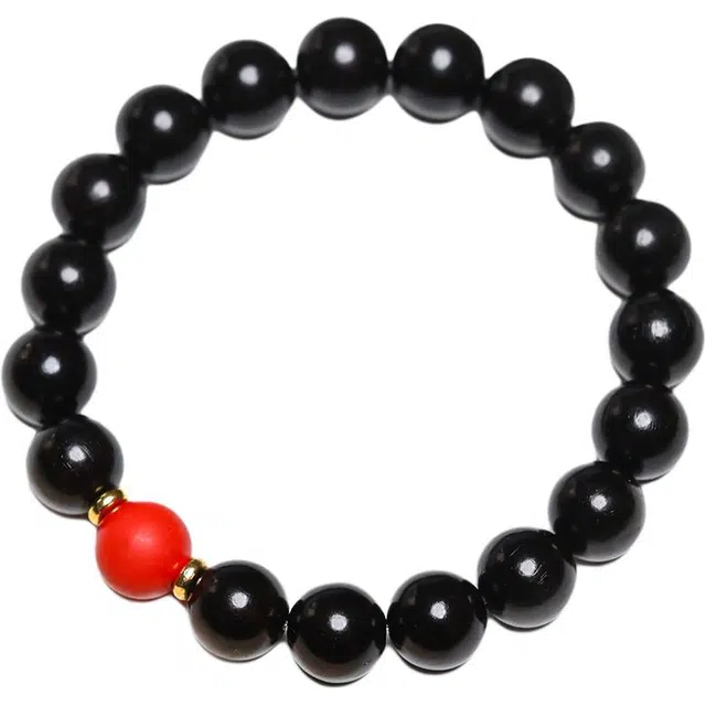 仙友 新中式文玩盘串纳福平安可叠戴小众复古木作 黑檀 手串 男女同款情侣款