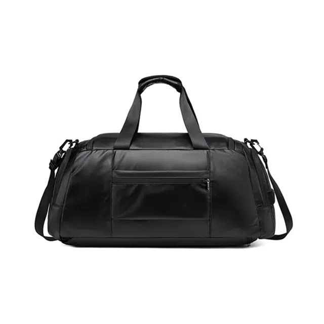 北极猎人 大容量运动 涤纶 旅行包 男女同款情侣款 曜石黑