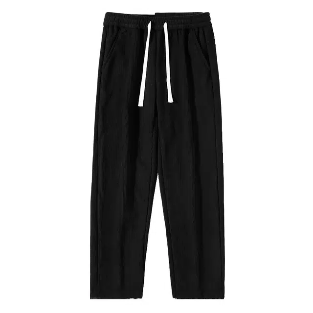 海尔斯 加绒加厚直筒宽松休闲裤 男款