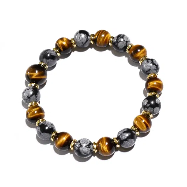 【百无禁忌百财来】 玉临门  生肖顺利 石来运转 中式复古肌理国风 小众百搭 轻奢时尚#好运 虎眼石 手串 男女同款情侣款