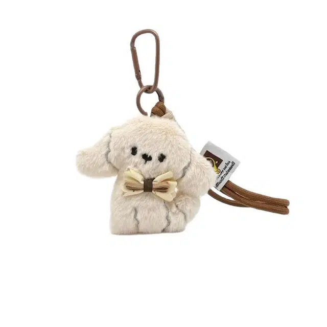 清脆小溪 卡通可爱小狗甜美萌趣创意个性设计感治愈萌系玩偶包包挂饰百搭 毛绒 挂件 男女同款情侣款