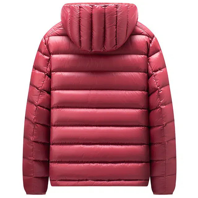 雅鹿 高充绒中老年轻薄冬季爸爸装连帽轻暖云感防寒防风保暖外套男排骨羽绒服 男款