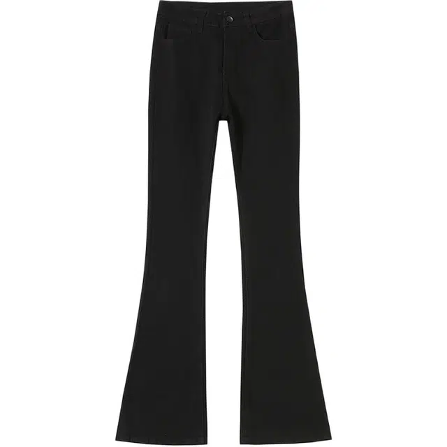 思蓓儿 加绒弹力修身秋冬窄版裤小个子八分直筒微喇裤牛仔裤 女款