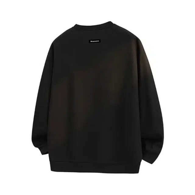 马员外 美式复古高街休闲舒适宽松日常通勤印花字母星空卡通动漫圆领套头落肩长袖卫衣 男女同款