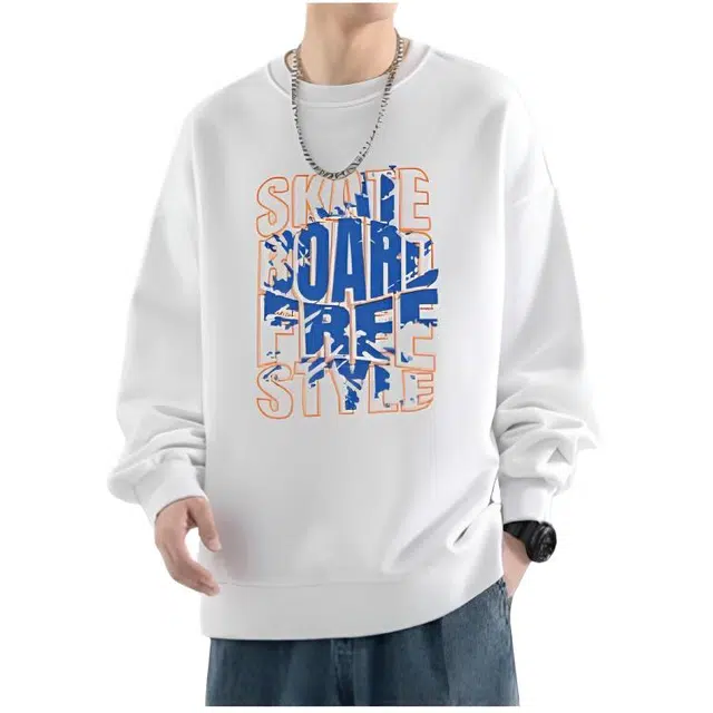 寻星记 美式高街风长袖套头外套秋冬潮流百搭款卫衣 男女同款