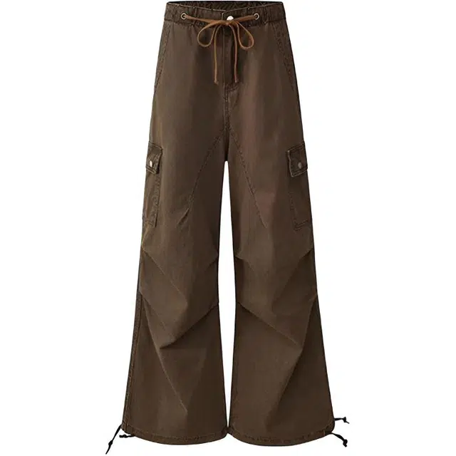 极限涡轮 日系潮牌裤子复古美式高街小众工装裤直筒宽松束脚阔腿休闲百搭牛仔裤 男女同款