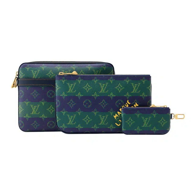 LOUIS VUITTON Trio Messenger Monogram Heritage