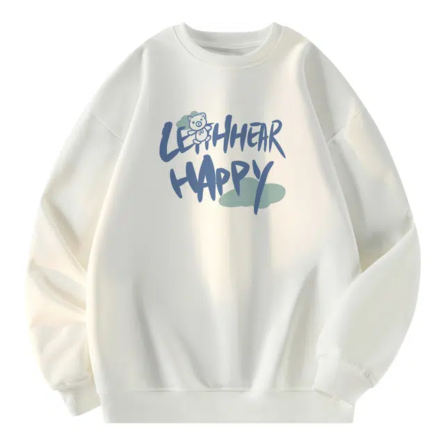 诗丹帝国 重磅潮牌圆领上衣男生秋冬季宽松情侣早秋运动穿搭大码外穿潮流外套卡通卫衣 男款