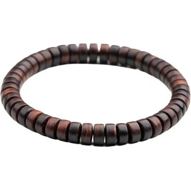 仙源 平安喜乐新中式国潮风复古文艺转运简约文玩盘玩佛珠念珠#好运生日送 礼盒物 花梨木 木作手串 男女同款情侣款