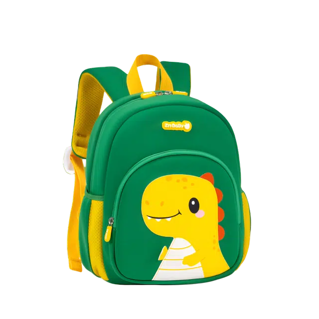 绿野客 芝麻宝贝 恐龙幼儿园书包 卡通可爱男女 迷你儿童背包宝宝背 尼龙  双肩包 小号 中小童 蓝色