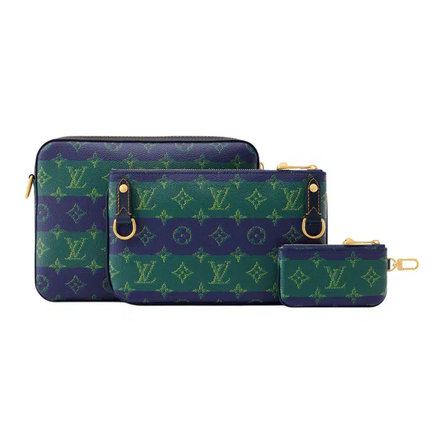 LOUIS VUITTON Trio Messenger Monogram Heritage