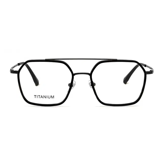 小罗弟 双梁精致 钛合金钛 飞行员式 光学镜架 男女同款情侣款