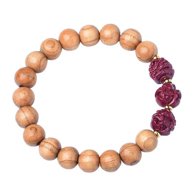 仙园韵 新中式国潮古典民族风十二生肖三合本命年生肖饰随平安手饰#好运 桃木 手串 男女同款情侣款