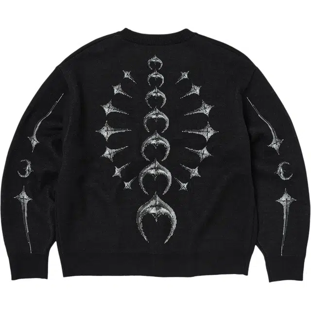 THUG CLUB FW25 FW25 TC Bone Knit Cardigan logo