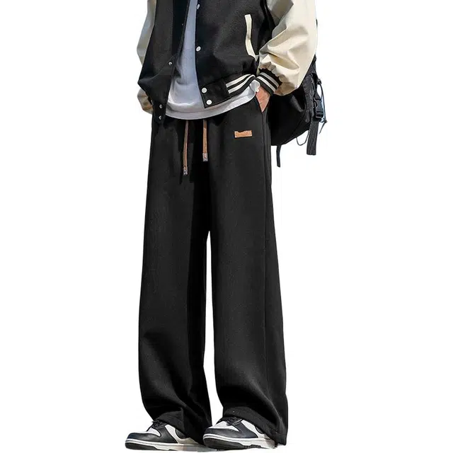 海尔斯 美式高街直筒舒适抽绳角度休闲裤 男款