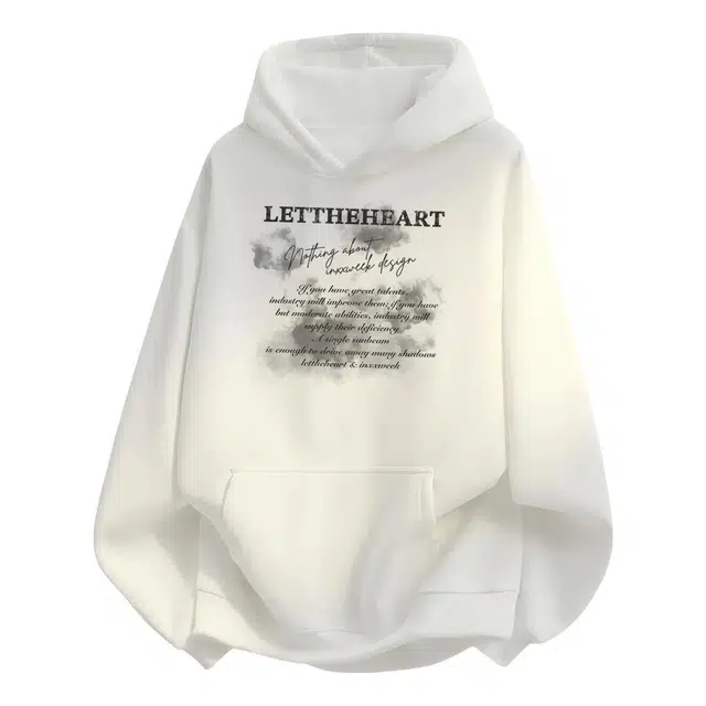 诗丹帝国 美式潮牌字母印花连帽衣服男生秋冬季小众设计感早秋运动穿搭休闲宽松百搭情侣外套卫衣 男款