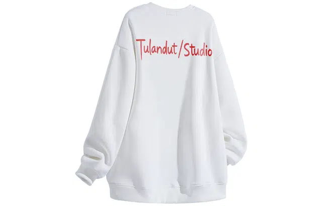 图兰朵 美式百搭宽松街头长袖休闲时尚印花舒适圆领套头卫衣 男女同款