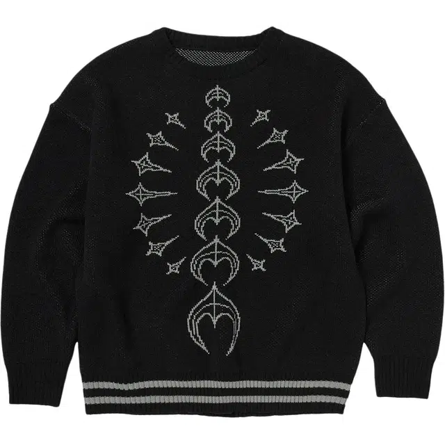 THUG CLUB FW25 FW25 TC Bone Knit Sweater logo