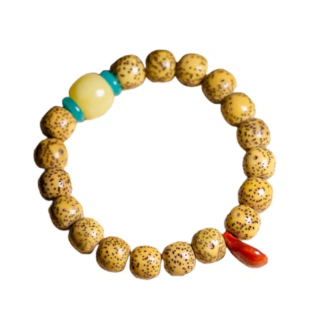 宣华意 【收藏级】精品陈籽原籽正月配饰 国风新中式时尚复古典雅原创藏式佛珠手链#好运 星月菩提 手串 男女同款情侣款