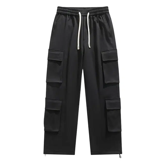 海尔斯 美式工装多口袋宽松休闲裤 男款