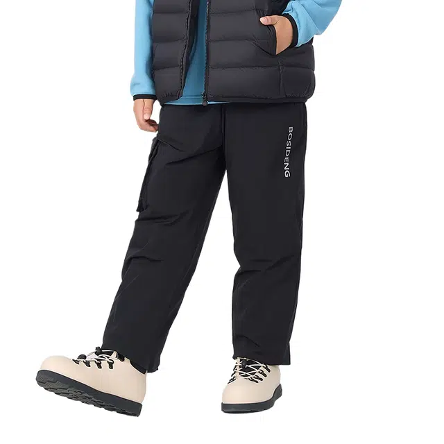 波司登 保暖防水简约纯色工装裤 儿童款