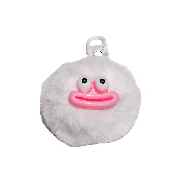 心水好物 可爱搞怪香肠嘴毛球钥匙扣丑萌趣味学生背包书包 毛绒 挂件 男女同款情侣款