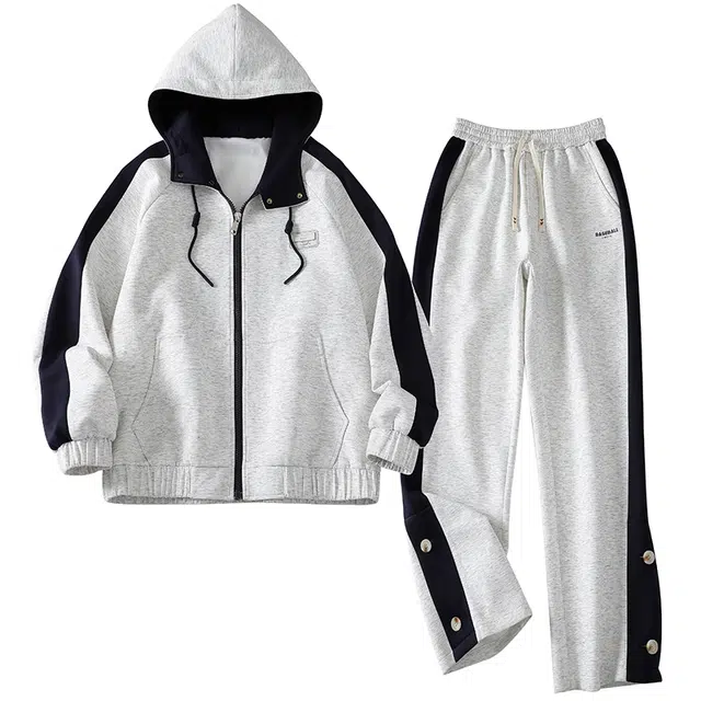 马员外 秋季百搭港风夹克外套休闲运动套装 男款