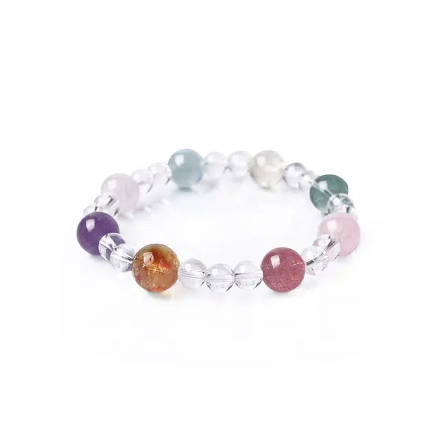 匠心手作 多财多宝 灵菲 精品级招财进宝 新中式国潮高级感简约百搭 幸运珠学业进步情绪价值 #好运 白水晶 手串 女款