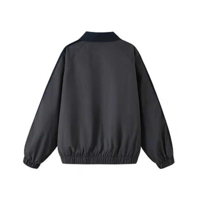 欧路得 美式复古拼色刺绣翻领外套女男秋季宽松休闲棒球服百搭情侣潮夹克 男款