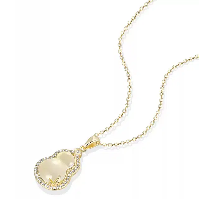 【福禄双全】 眰恦 葫芦造型 小众设计 新中式古风 温柔大气 搭配汉服旗袍#好运 琉璃 项链 女款