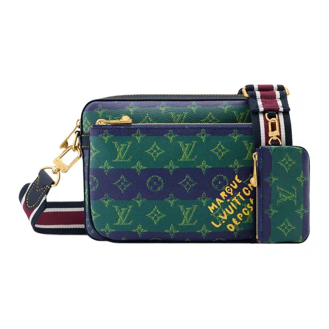 LOUIS VUITTON Trio Messenger Monogram Heritage