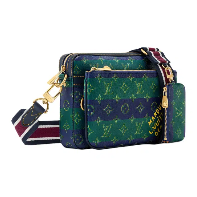 LOUIS VUITTON Trio Messenger Monogram Heritage