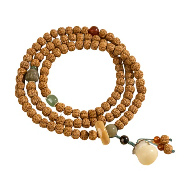 仙园韵 好运有财佛珠好运连连盘玩招财好运文玩 金刚菩提 手串 男女同款情侣款