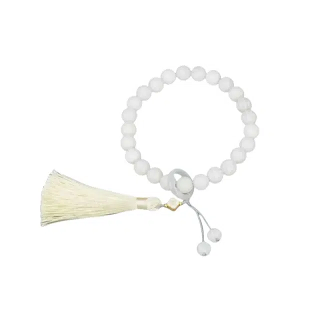 子婳 新中式国风国潮文玩盘串手持招财转运佛珠流跑环时尚设计简约大气百搭高级感串珠#好运 白玉菩提 手串 男女同款情侣款