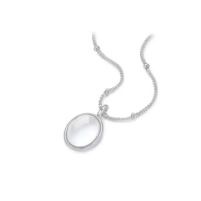 眰恦 蛋面 通透感 小众设计 简约轻奢风 清冷感#好运 琉璃 项链 女款