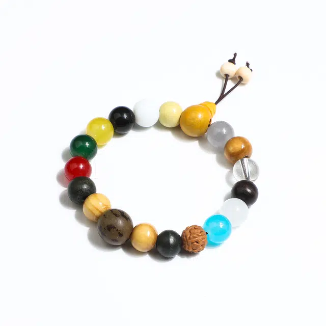 MY Wangtaohua 18-Seed Buddhist Beads Bracelet