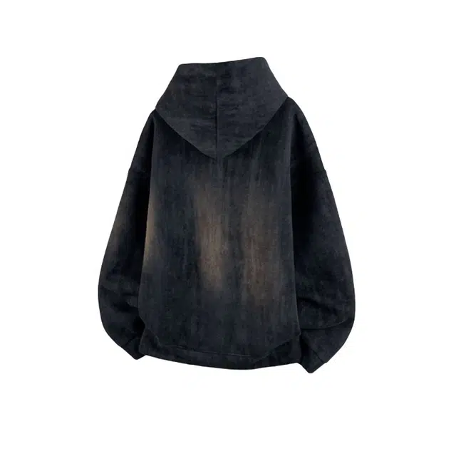 加荣 美式复古扎染水洗做旧卫衣男潮牌废宽松休闲情侣外套慵懒风高级痞帅开衫连帽男秋季纯色时尚百搭设计感小众男款上衣 男女同款