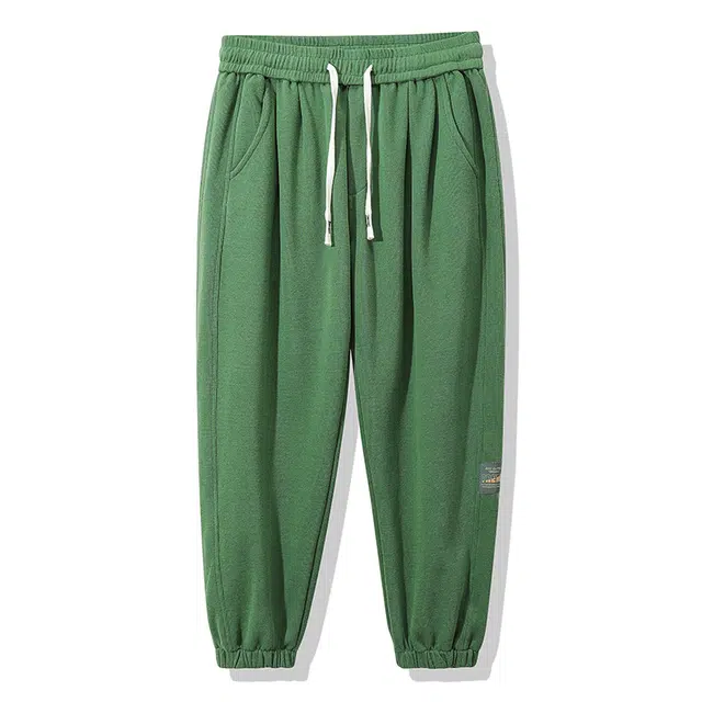 海尔斯 时尚简约束脚百搭宽松系带休闲裤 男款