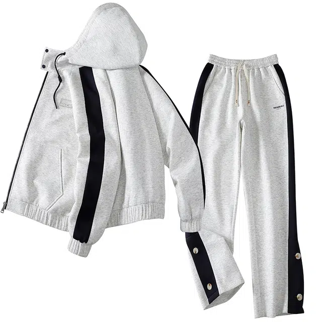 马员外 秋季百搭港风夹克外套休闲运动套装 男款