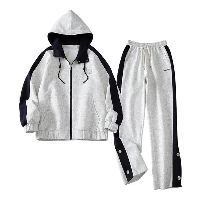 马员外 秋季百搭港风夹克外套休闲运动套装 男款