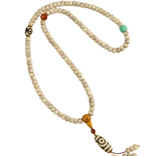 仙园韵 念珠佛珠招财纳福好运复古国风文玩 星月菩提 珠串 男女同款情侣款