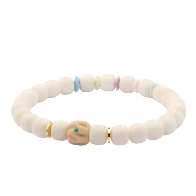 三檀小舍 【成功之石】新中式时尚高级百搭潮流手饰 文玩转运珠简约考试上岸#好运 白玉菩提 手串 男女同款情侣款