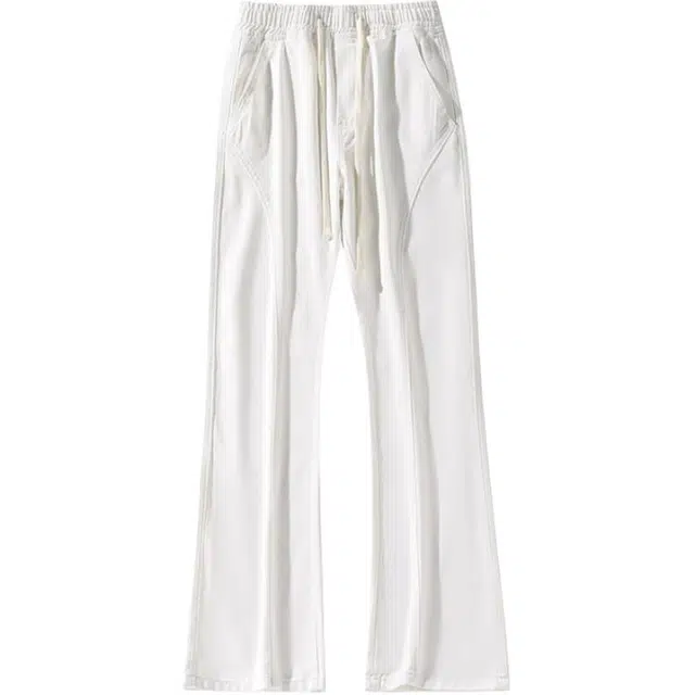 海尔斯 百搭时尚简约美式微喇牛仔裤 男款