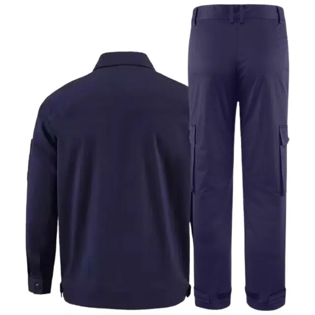邦固依品 夏季工作服男长袖弹力厂服上衣薄款工装耐脏电工防静电劳保服休闲运动套装 男女同款