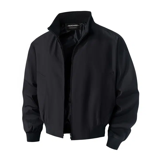 【显肩宽正肩防风防泼水】布客行 美式高街飞行员阔形复合短款御寒保暖休闲百搭老钱风教练开衫外套立领工装机车风长袖拉链夹克 男女同款