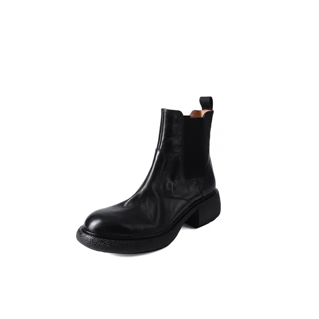 五九丹七 羊皮 厚底显瘦舒适百搭时尚经典简约款  切尔西靴 女