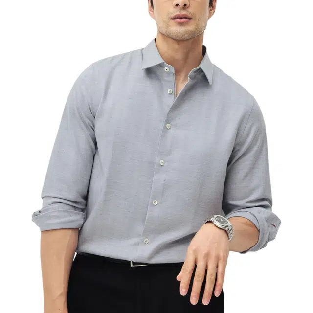 丹宁哲学 亲肤磨毛保暖纤厚款长袖衬衫 男款